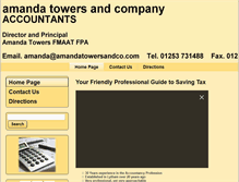 Tablet Screenshot of amandatowersandco.com